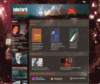 Labster8.net(The homepage of Jon McKenzie with selected works) Screenshot