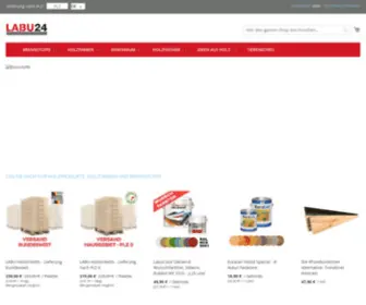 Labu24.de(Holzprodukte, Holzfarben, Holzbrennstoffe) Screenshot