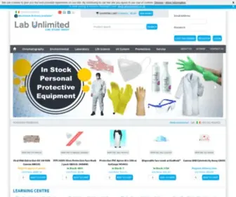 Labunlimited.com(Laboratory Instrumentation & Supplies Lab Unlimited Online Shop) Screenshot