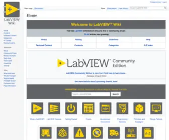 Labviewwiki.org(LabVIEW Wiki) Screenshot