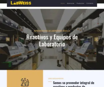 Labweiss.com(Laboratorios Weiss C.A) Screenshot