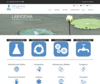 Labygema.com(Laboratorio y Gestión Medioambiental) Screenshot
