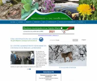 Lac-Sainte-Marie.com(Municipalité de Lac) Screenshot