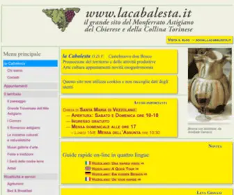 Lacabalesta.it(Associazione La Cabalesta) Screenshot