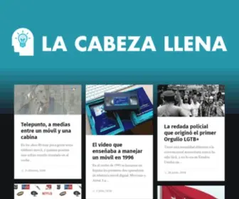 Lacabezallena.com(La cabeza llena) Screenshot