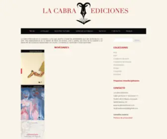 Lacabraediciones.com(La Cabra Ediciones) Screenshot