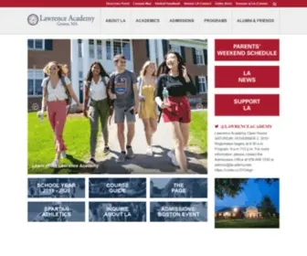 Lacademy.edu(Lawrence Academy) Screenshot