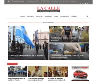 Lacalle.com.ar(DIARIO LA CALLE) Screenshot