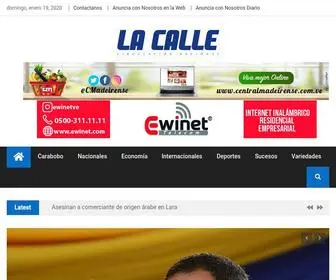 Lacalle.com.ve(Diario La Calle) Screenshot