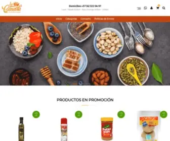 Lacanastadistribuciones.com(Alimentos Saludables) Screenshot