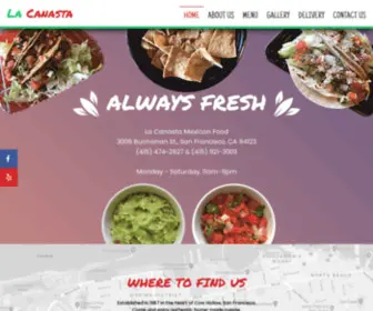 Lacanastasf.com(La Canasta) Screenshot