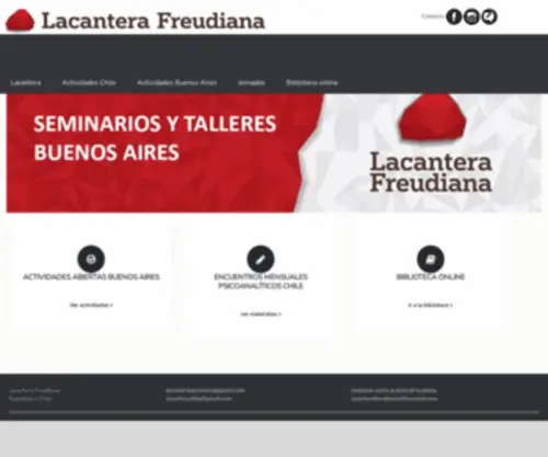 Lacanterafreudiana.com.ar(Lacantera freudiana) Screenshot