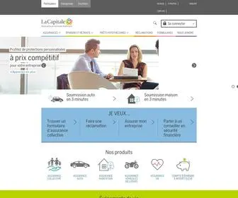 Lacapitale.com(Assurances et services financiers) Screenshot