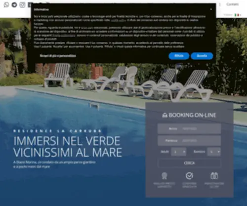 Lacarruba.it(Residence La Carruba) Screenshot