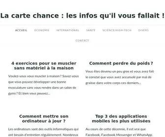 Lacartechance.com(La carte chance) Screenshot