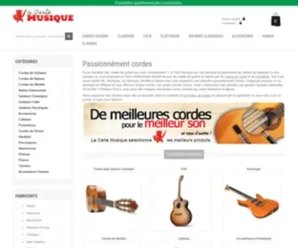 Lacartemusique.fr(Magasin d'instruments de musique Passionné) Screenshot