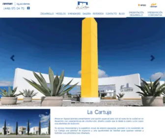 Lacartuja.com.mx(Casas en venta en AGS) Screenshot