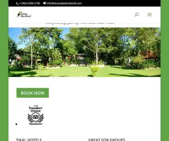 Lacasadedondavid.com(Tikal Hotel La Casa de Don David) Screenshot