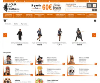 Lacasadelasfiestas.com(Disfraces, La Casa de las Fiestas-Tienda de Disfraces baratos y originales Online) Screenshot