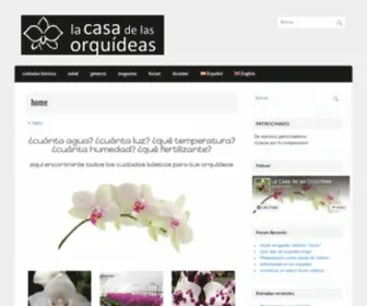 Lacasadelasorquideas.com(Cuidados Orquídeas) Screenshot
