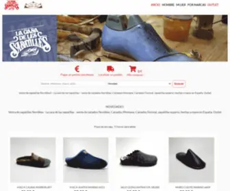 Lacasadelaszapatillas.com(Venta de zapatillas Nordikas) Screenshot