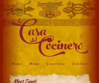 Lacasadelcocinero.net(Mexican Restaurant) Screenshot