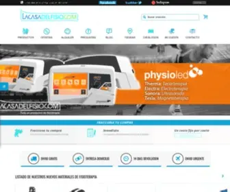 Lacasadelfisio.com(Material de fisioterapia) Screenshot