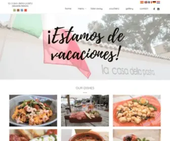 Lacasadellapastajavea.com(La casa della pasta) Screenshot