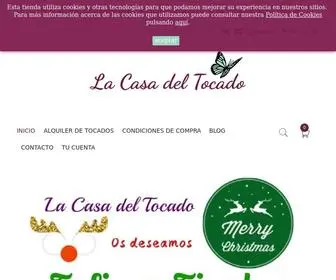 Lacasadeltocado.net(Materiales para tocados y adornos para tocados online) Screenshot