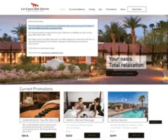 Lacasadelzorro.com(Borrego Springs) Screenshot