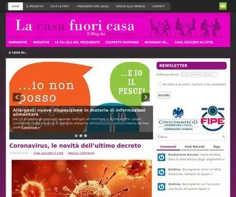 Lacasafuoricasa.it(La casa fuori casa) Screenshot