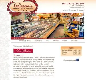 Lacascias.com(LaCascia's Bakery & Deli) Screenshot