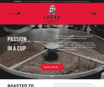 Lacascoffee.com(Lacas Coffee Company) Screenshot