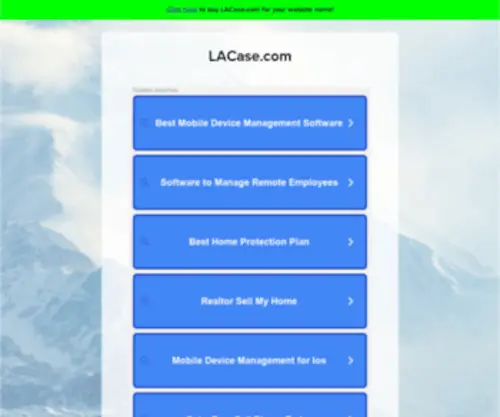 Lacase.com(The Leading LA Case Site on the Net) Screenshot