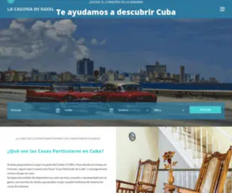 Lacasonaderakel.com(Alojamiento en Cuba) Screenshot