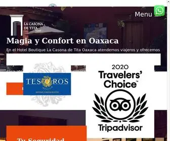 Lacasonadetitaoaxaca.com(Hotel Boutique en Oaxaca en Oaxaca) Screenshot