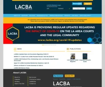 Lacba.org(The Los Angeles County Bar Association) Screenshot