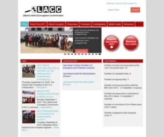 Lacc.gov.lr(Liberia Anti) Screenshot