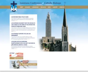 Laccb.org(Louisiana Conference of Catholic Bishops) Screenshot