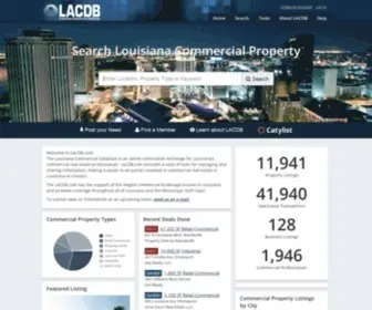 LaCDb.com(Commercial Real Estate) Screenshot