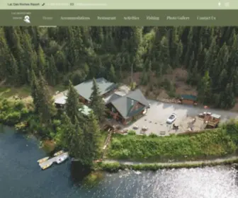 LaCDesroches.com(Lac Des Roches Resort & Italian Restaurant) Screenshot