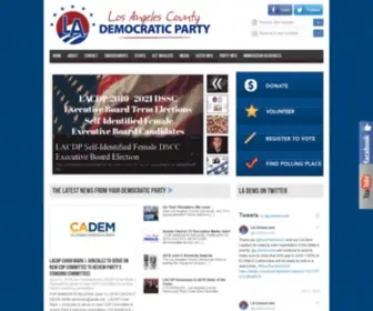 LaCDP.org(Los Angeles County Democratic Party) Screenshot