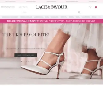 Laceandfavour.com(Lace and Favour) Screenshot