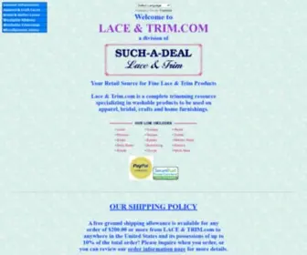 Laceandtrim.com(LACE AND TRIM.com) Screenshot