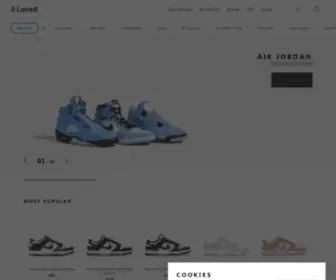 Laced.co.uk(Trainers, Sneakers, Buy and sell Sneakers and Trainers Online) Screenshot
