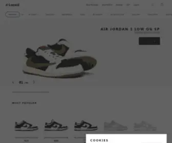 Laced.com(Buy and Sell Sneakers Online) Screenshot