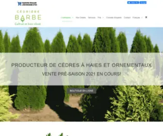 Lacedrierebarbe.com(La Cédrière Barbe) Screenshot