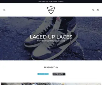 Laceduplaces.com(Laced Up Laces) Screenshot