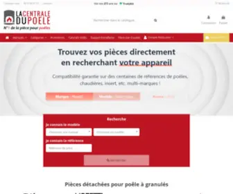 Lacentraledupoele.com(Pièce détachée poêle à granulés et pellet) Screenshot