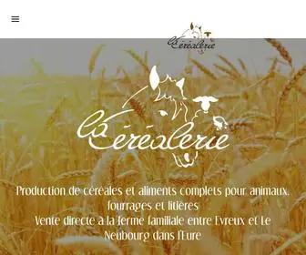 Lacerealerie.fr(Vente directe de céréales et fourrages pour animaux) Screenshot